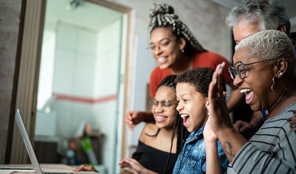 Family On Video Call